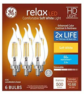Best ge refresh led candelabra base