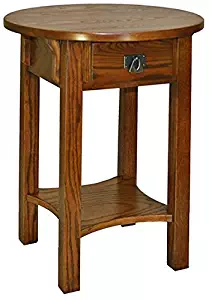 Best round oak side table