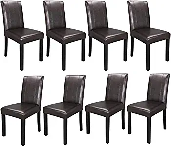 Best dining table glass leather chair