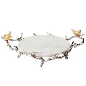 Best coffee table tray silver marble