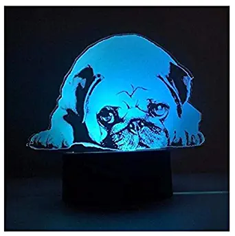Best pug dog table lamp