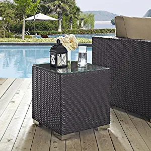 Best 18×18 wicker patio table glass top