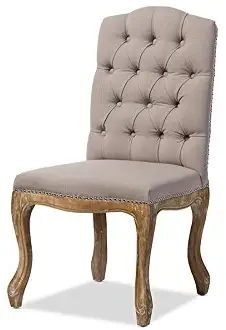 Best beige button tufted dining chairs