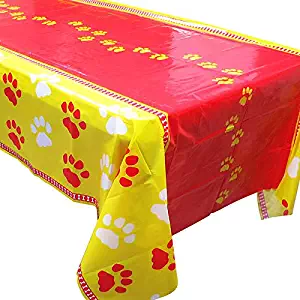 Best paw print table cloth