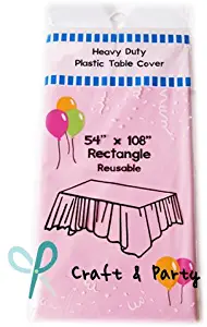 Best light pink table cloth plastic