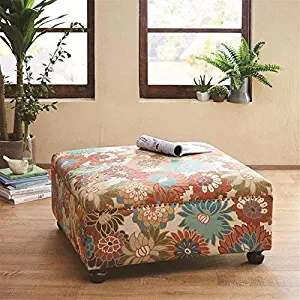 Best square fabric ottoman with storage