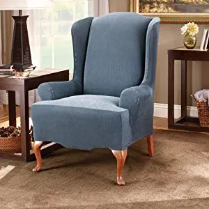 Best queen anne blue chair covers