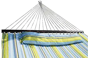 Best quilted double hammock with spreader bar