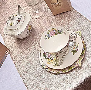 Best sequined table runner navy