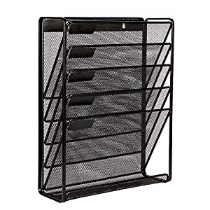 Best all-in-one silver wire mesh desk organizer