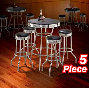 Best barstool chrome table set