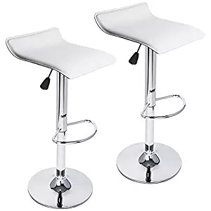 Best swivel bar stool set 2 white