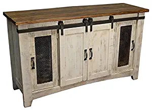 Best manor park modern farmhouse barn door tv stand