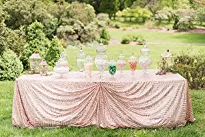 Best navy sequin table cloth