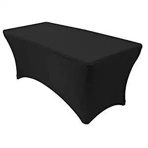 Best black strechy table cloth