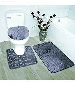 Best bathroom rug toilet seat cover blue