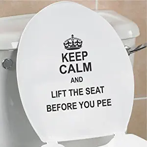 Best lift the toilet seat sign