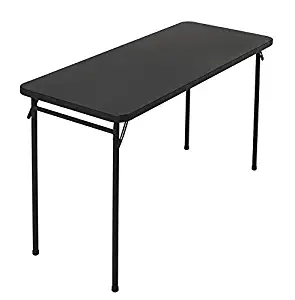 Best cosco 34′ resin top folding table black