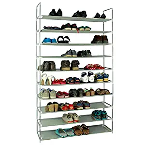Best tall flat-shelf rolling shoe rack