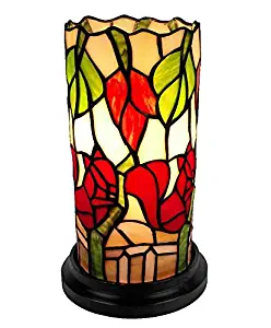 Best bedside table lamp with floral fabric shade