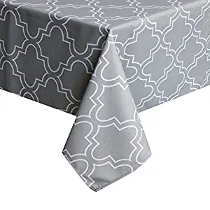 Best grey and white table cloth