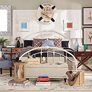 Best king wrought iron bed frame brown