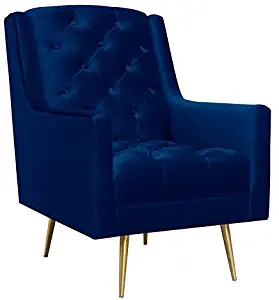Best blue gold accent chair