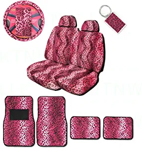 Best leopard pink seat covers