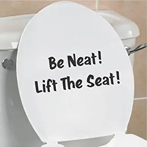Best lift the toilet seat sign