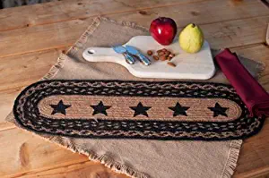 Best country table runner black stars