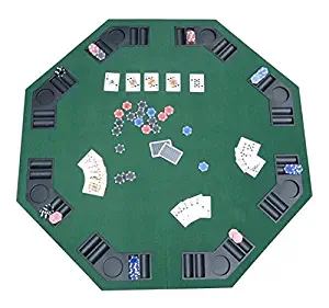 Best green felt round poker table cloth