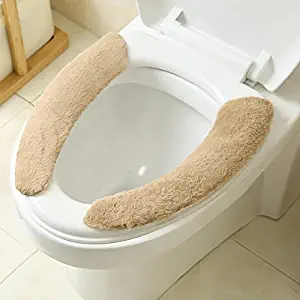 Best bathroom toilet seat warmer cover washable (black)