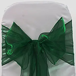 Best green organza chair covers