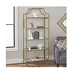 Best open back living room shelf blue