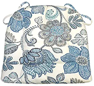 Best blue,teal, and navy dining chair cushions with ties