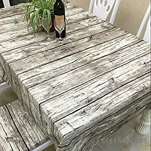 Best outdoor table cloth wood pattern