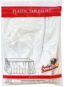 Best white pleated table cloth