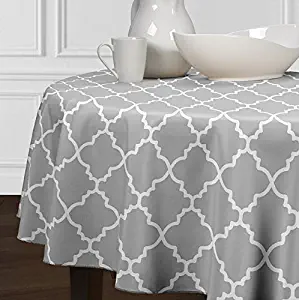 Best grey and white table cloth