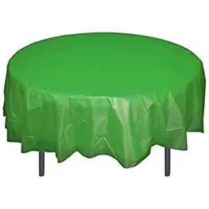 Best round plastic reusable table cloth