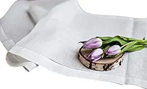 Best off white hemstitched table runner