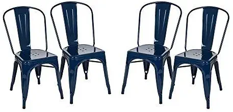 Best blue metal stackable patio chairs