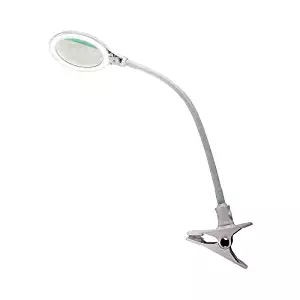 Best magnifying crafts glass desk lamp 5x 10x magnifier with 40 led lights