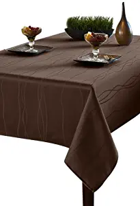 Best brown pattern plastic table cloth