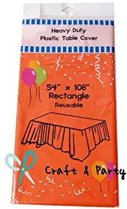 Best round plastic reusable table cloth