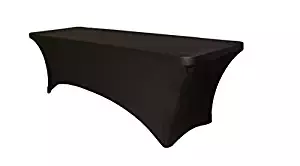 Best black strechy table cloth