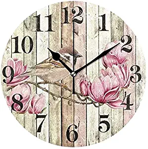 Best small desk clock with birds silent