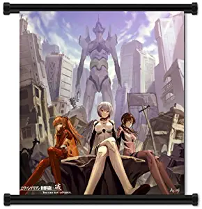 Wall Scrolls Neon Genesis Evangelion Anime Fabric Poster (32"x36") Inches