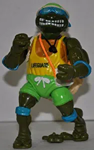 Vintage Lifeguard Leo (1992) Sewer Spitting Turtles Action Figure - Playmates - TMNT - Teenage Mutant Ninja Turtles Collectible Figure - Loose Out of Package & Print (OOP)