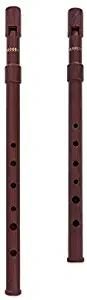 Woodi WI-921W WI-922W Set of 2 Irish Whistle Wood Grain Key of C & Key of D Tin Whistle Penny Whistle ABS