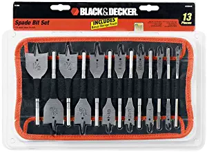 BLACK+DECKER 71-536 13 Piece 1/4-Inch to 1-1/2-Inch Spade Drill Bit Assor